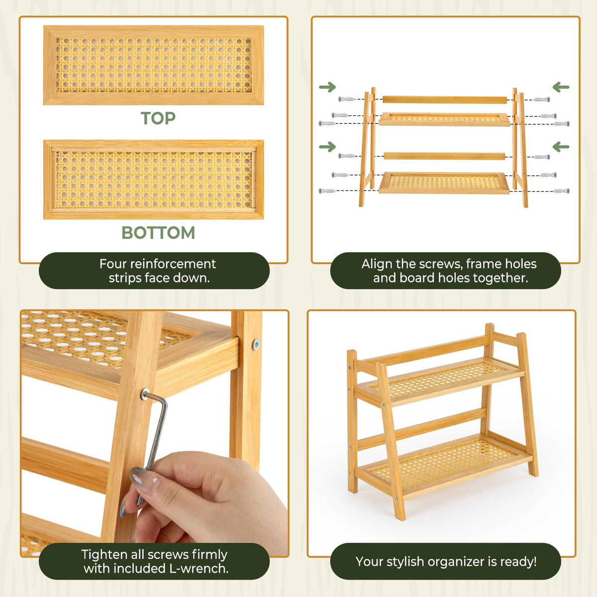 ANBOXIT tools and tea bags storage keeps counters clutter-free.