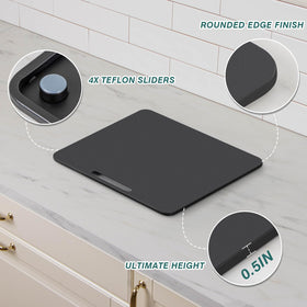 ANBOXIT matte black finish blends with any kitchen while allowing smooth gliding.