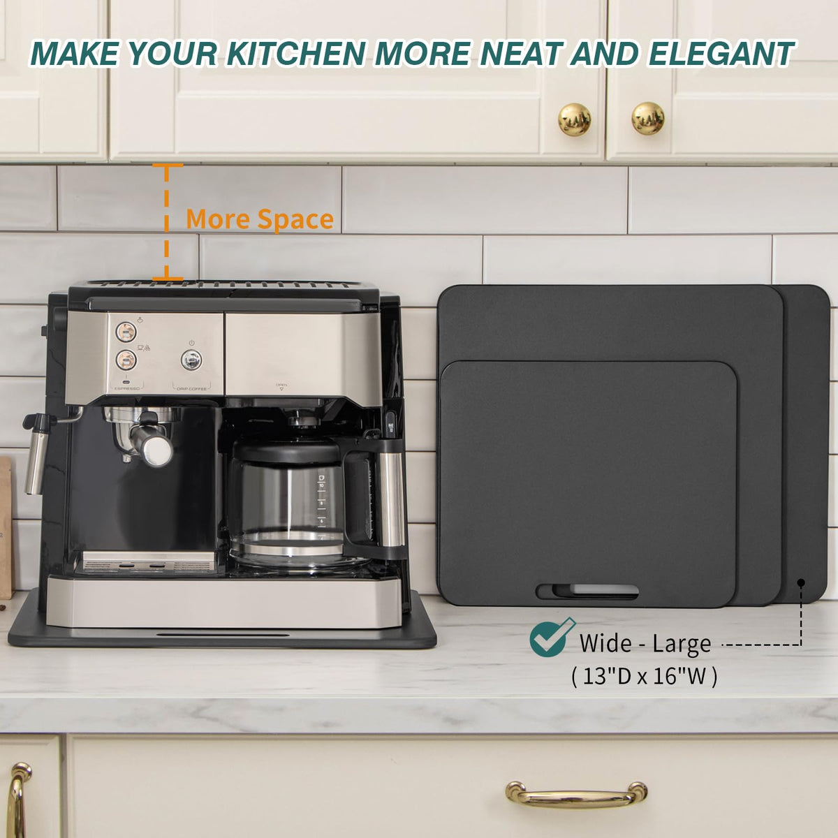 ANBOXIT 360-degree glide provides quiet operation during busy mornings.