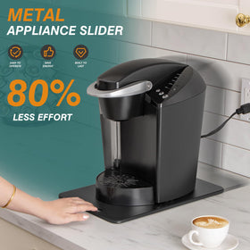 ANBOXIT metal sliding tray rust-resistant surface supports heavy coffee maker.