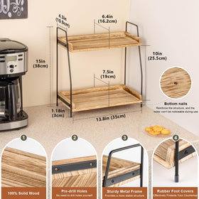 ANBOXIT sturdy iron-frame organizer emphasizes durability and stable countertop setup