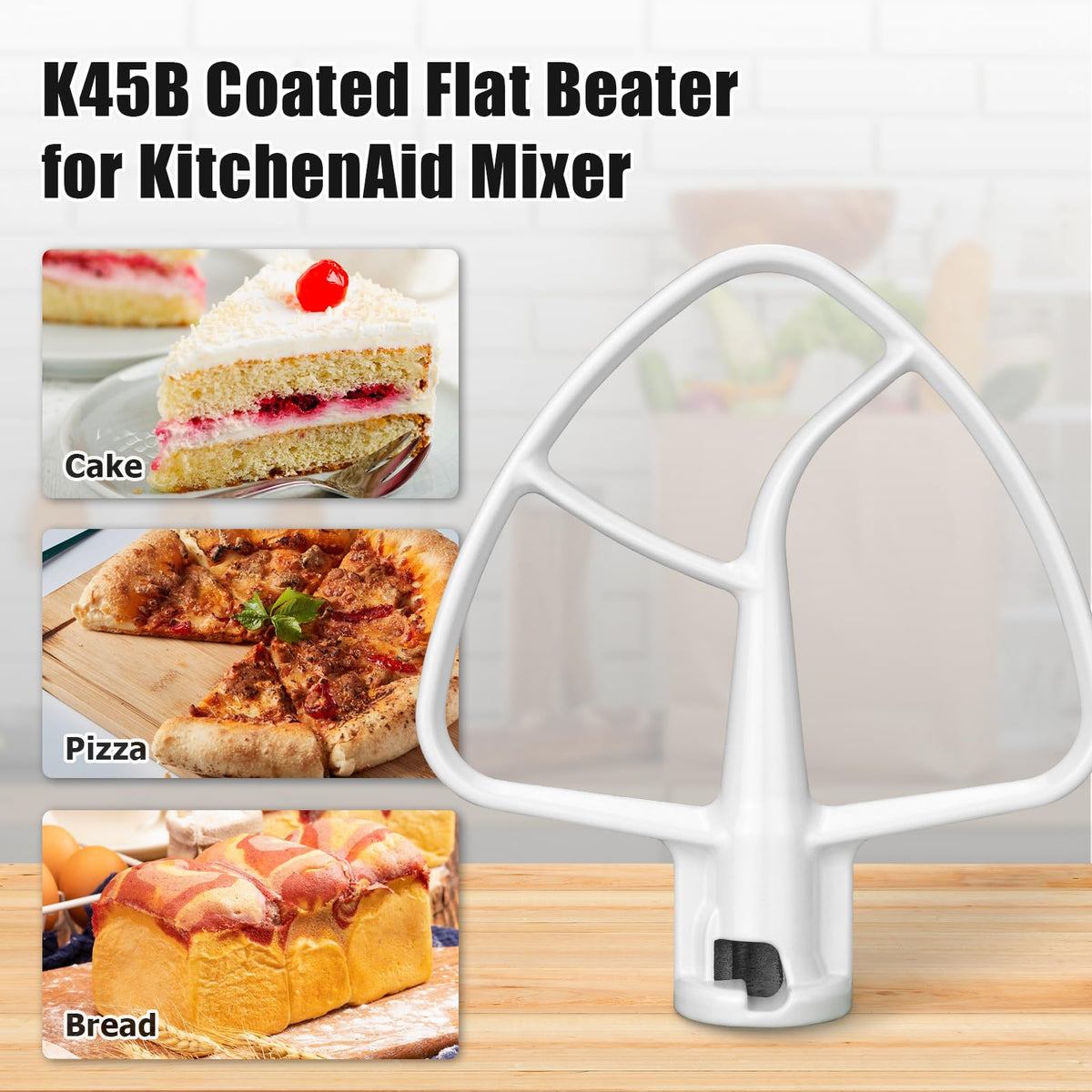 Ancable K45B paddle attachment with a sturdy design for thorough mixing