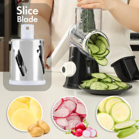 ANCEVSK 3-in-1 blades enable grating slicing and shredding with ease