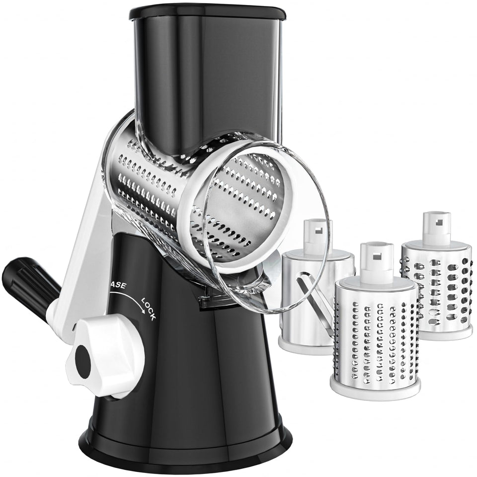 ANCEVSK cheese grater hand crank enabling quick safe shredding