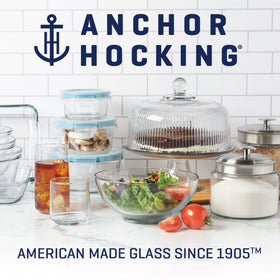 Anchor Hocking nonporous glass batter bowl preserves flavors and stays clean.
