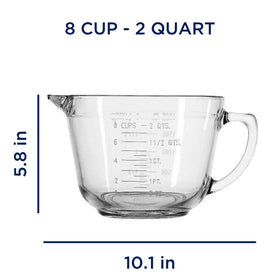 Anchor Hocking tempered glass batter bowl designed for durability in busy kitchens.
