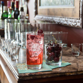 Dishwasher-safe Anchor Hocking glassware for easy cleanup after hosting.