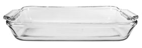 Anchor Hocking glass bakeware USA-made with BPA-free lids for top-rack dishwasher use.