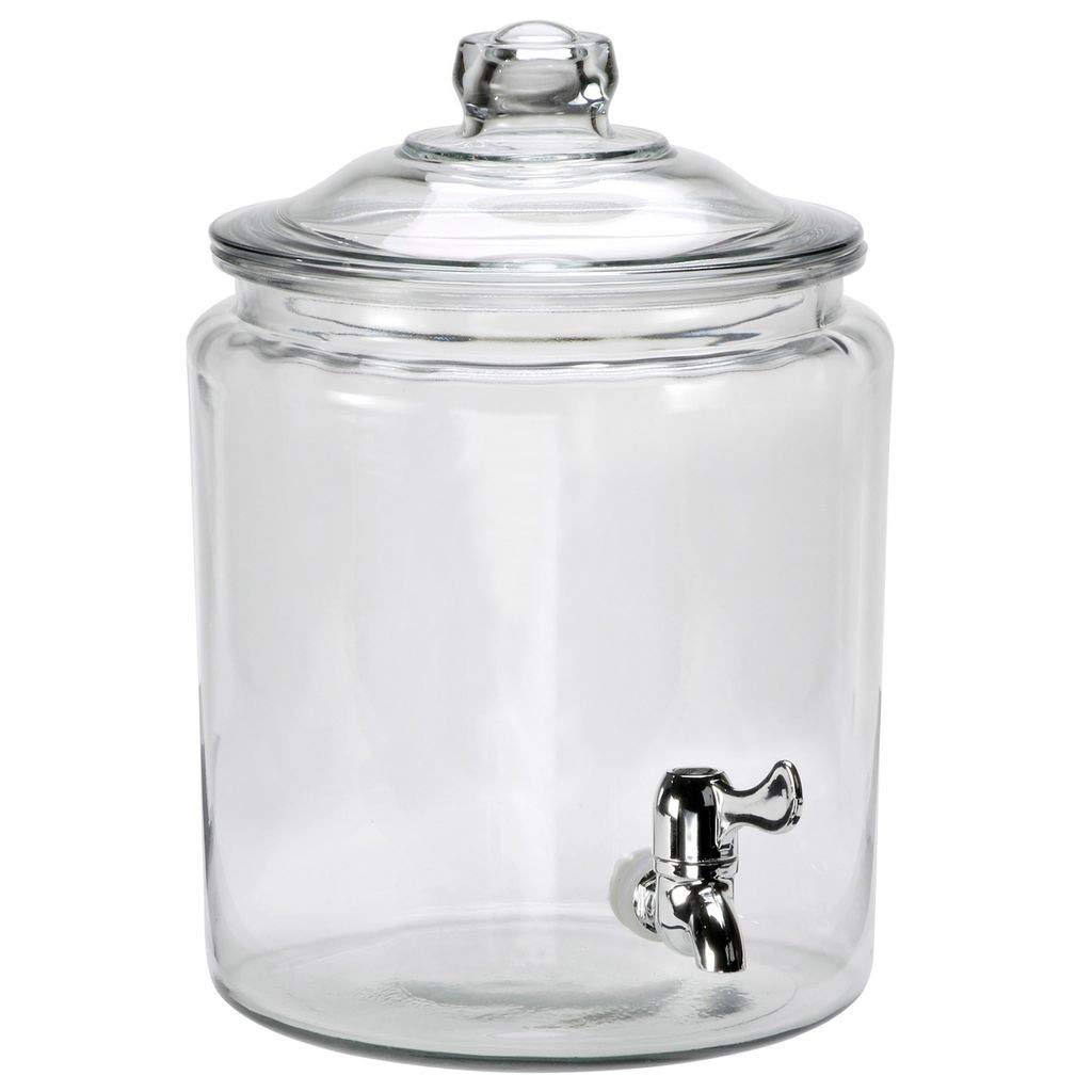 Anchor Hocking Heritage Hill 2-gallon dispenser with spigot for easy serving.