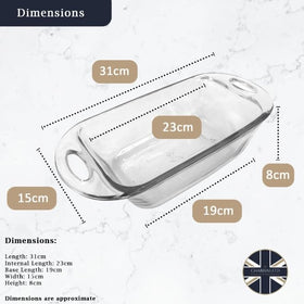 Anchor Hocking loaf dish Made in the USA for quality.