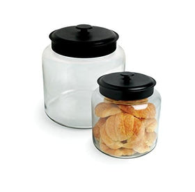 Dishwasher safe glass jar and lid simplify cleanup after pantry organization