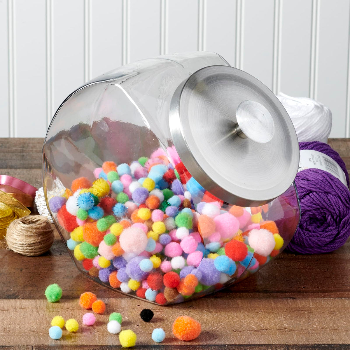 Anchor Hocking Penny Candy Jar proudly made in the USA for quality craft.