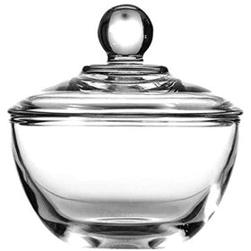 Anchor Hockings Brand Presence glass sugar bowl with lid for tidy sugar storage.