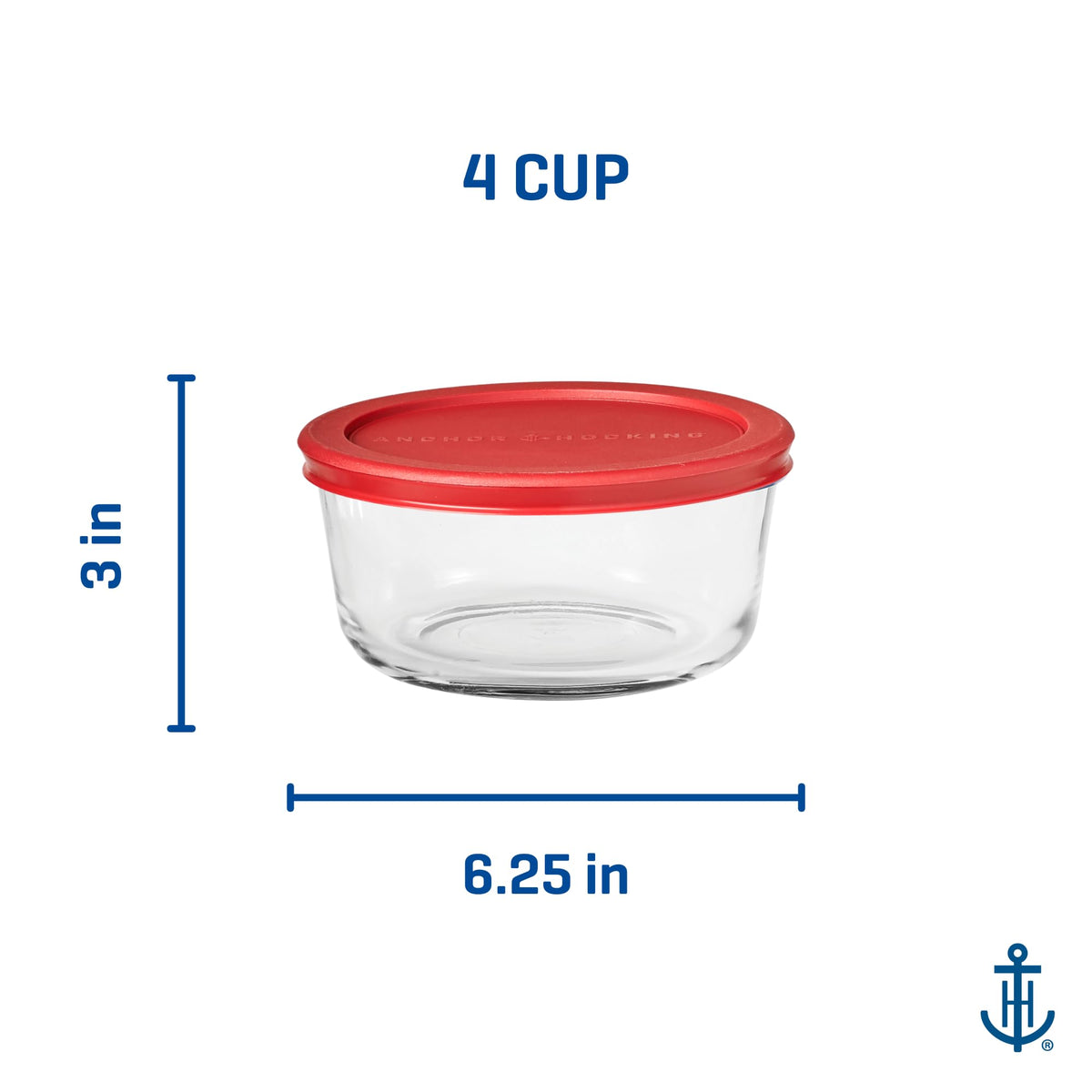 Anchor Hocking SnugFit containers stack neatly for pantry organization.