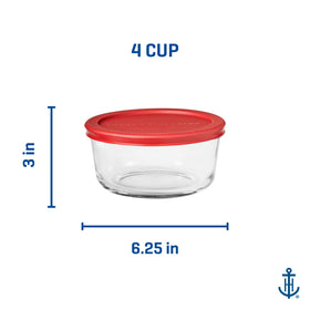 Anchor Hocking SnugFit containers stack neatly for pantry organization.
