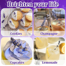 Andekas dried lavender sprigs for cocktails, adding aroma and visual charm