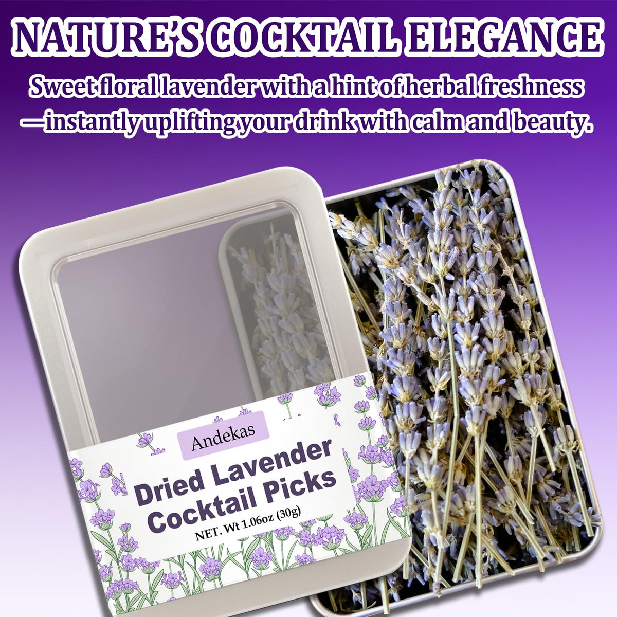 Andekas lavender sprigs offer gentle fragrance for linens and drawers