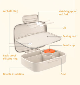 AndMoon Bento snack cup with stainless steel insert for dips and fruits