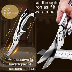 ANDONG multi-purpose scissors tackle meat, fish, and vegetables with ease.