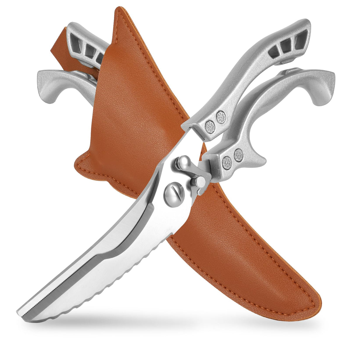 ANDONG Upgrade heavy-duty kitchen scissors with blade precision for versatile kitchen tasks.