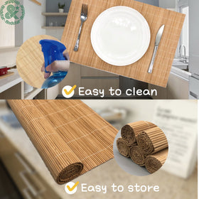 Andstar anti-slip placemats stay in place for steadier meals.