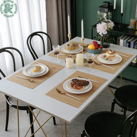Andstar dining mats suit dark wood or glass tables for everyday meals.