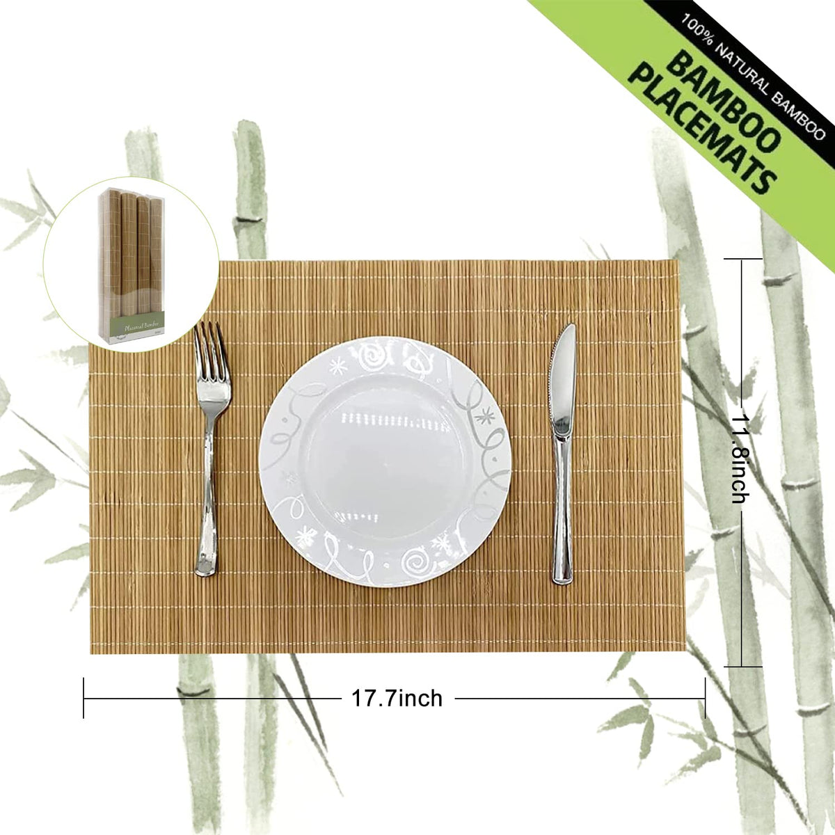 Andstar heat-insulation placemats shield hot dishes and prevent surface damage.