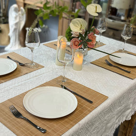 Andstar bamboo adds eco-friendly charm to kitchens and dining spaces.