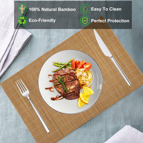 Andstar washable placemats clean easily to keep dining spaces fresh.