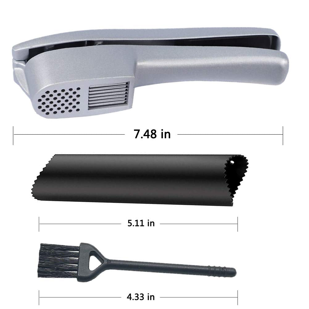 ANERONG garlic press 2-in-1 rustproof image, durable kitchen performance.