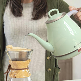 Anfilank electric kettle front view with 1L capacity for multiple cups