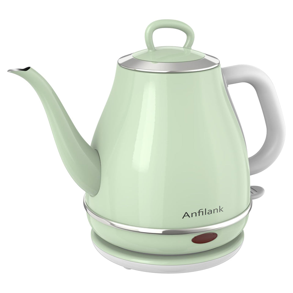 Anfilank gooseneck kettle spout close-up for precise, steady pours