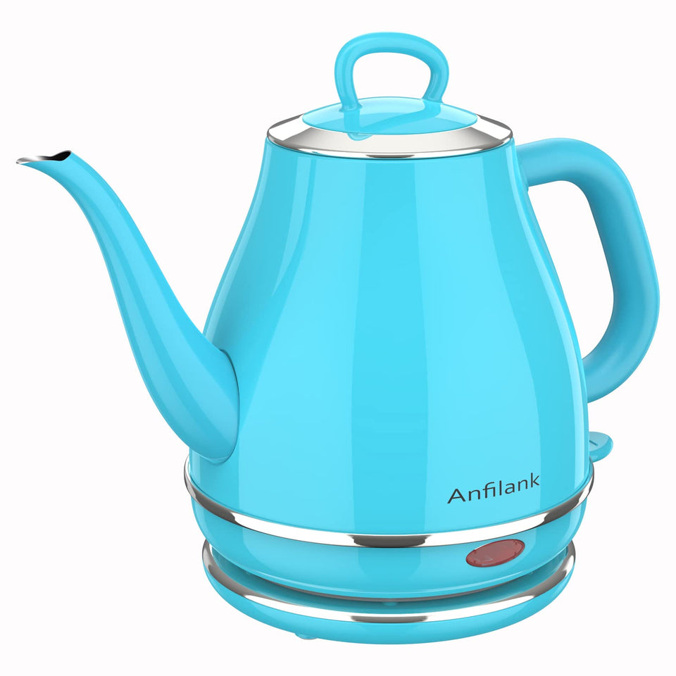 Anfilank gooseneck kettle with an 8mm pour spout for steady, controlled pours.