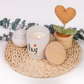 Anforsun lavender soy candle creates a calming ambience for rest