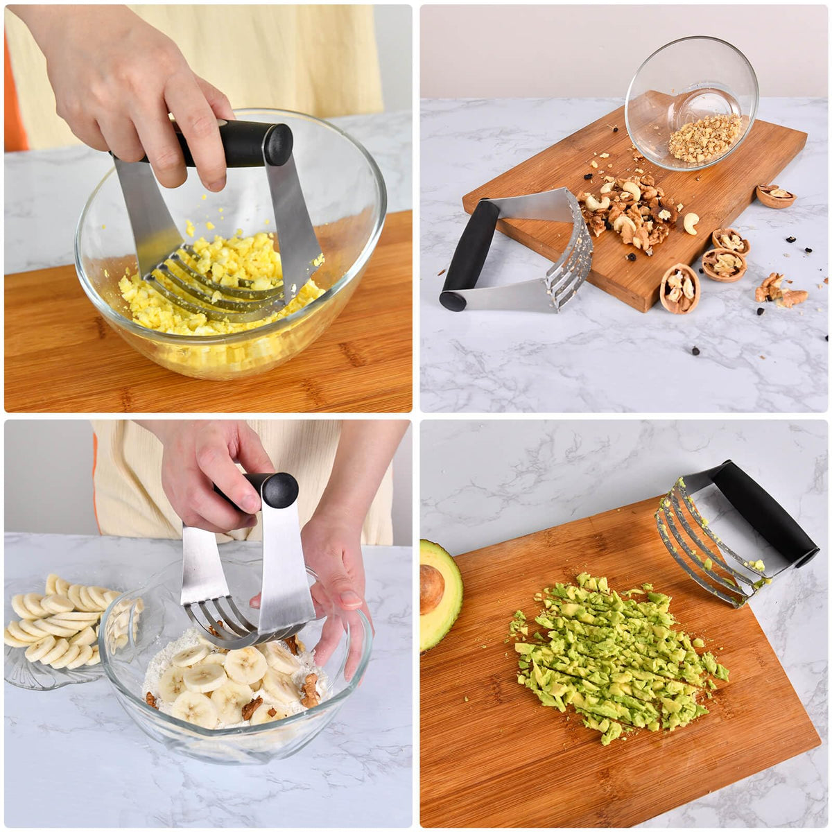 Angadona dishwasher-safe baking tools for convenient cleanup.