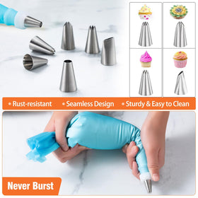 Angadona template guide helps portion batter for consistent cookies and macarons.
