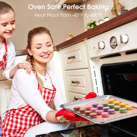 Angadona piping tips and bags enable precise batter application.
