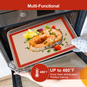 Angadona dishwasher-safe silicone baking mat on top rack for reuse