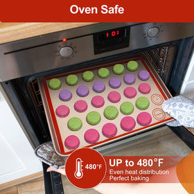 Angadona non-stick silicone mat surface for effortless food release