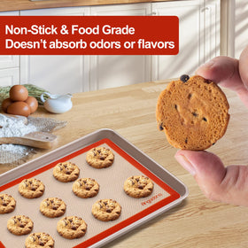 Angadona round 8.5-inch silicone mat ready for pizza or cake pans