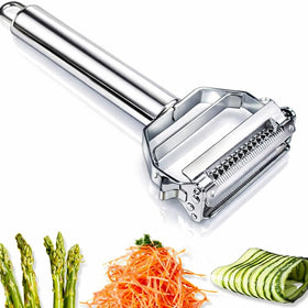 AnGeer julienne peeler dual blade for crisp veggie ribbons.