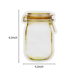 anGrace mason jar bags yellow airtight zip lock for leak proof storage