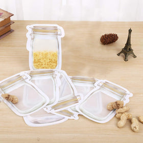 anGrace mason jar bags yellow compact display for kitchen organization