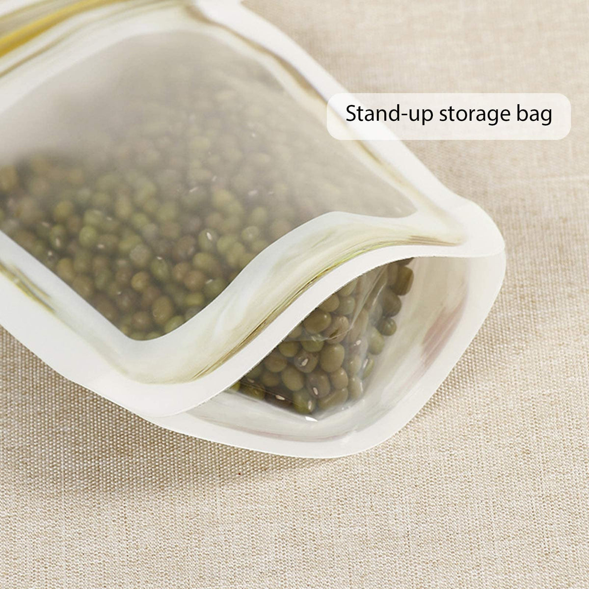 anGrace mason jar bags yellow portable for travel and camping snacks