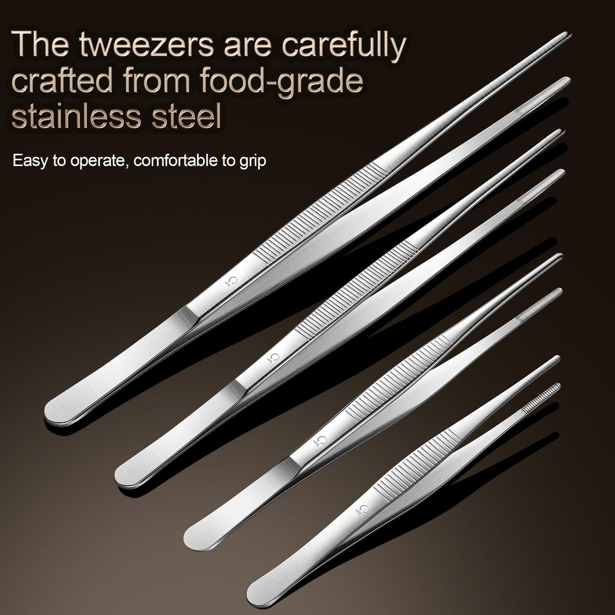 Aniso 6/8-inch tweezers shown for tiny-item precision in beauty and lab
