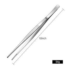 Aniso serrated-handled tweezers provide reliable grip even when hands are greasy.