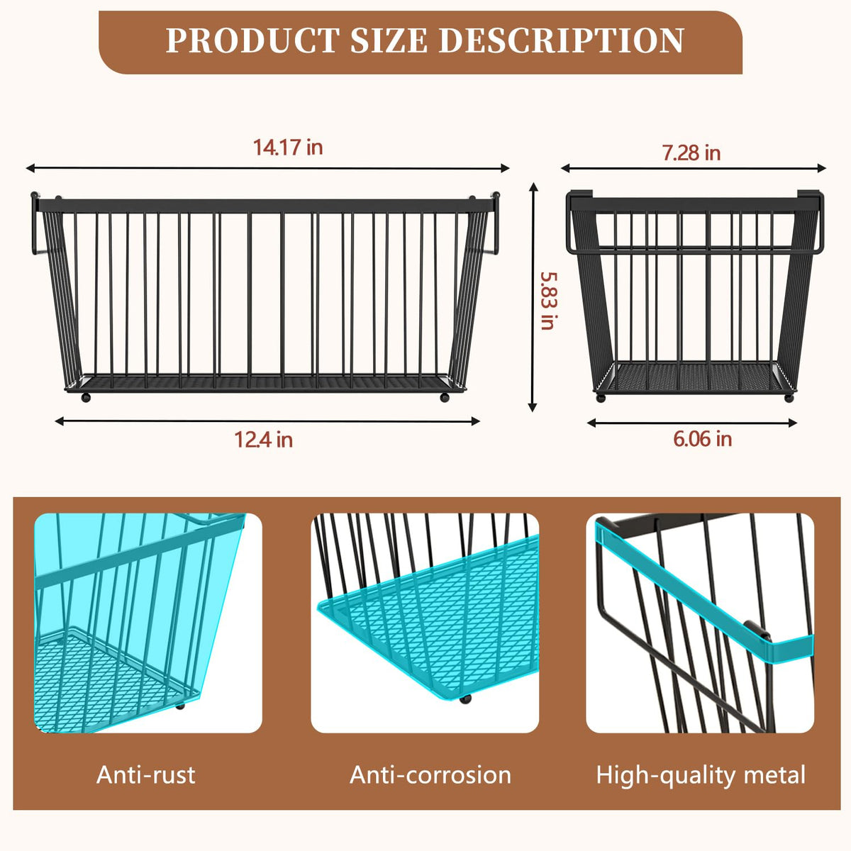 ANJUBAN easy storage and retrieval improves freezer organization.