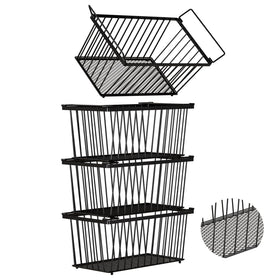 ANJUBAN enhanced leak-proof bottom freezer bin front view for organized storage