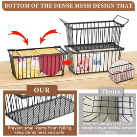 ANJUBAN freezer bin bottom mesh detail improving item stability
