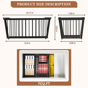 ANJUBAN stackable freezer bins maximize vertical storage space